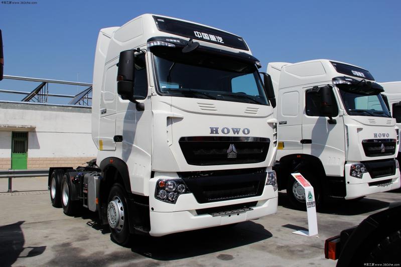 中国重汽 howo-t7h重卡 400马力 6x2 牵引车(zz4257v323hd1)