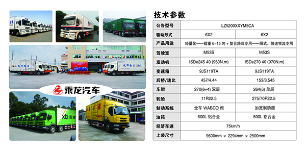 柳汽乘龙M3/M5系列快递车 商用车