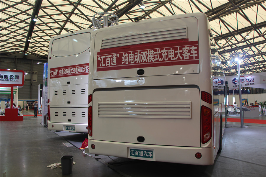 汇百通hbt6116s-bev型12米纯电动双模式充电大客车